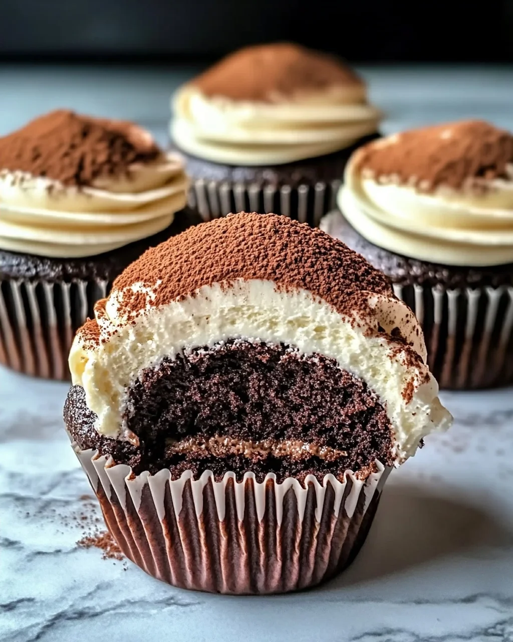 Schokoladen-Tiramisu-Cupcakes für jeden Anlass