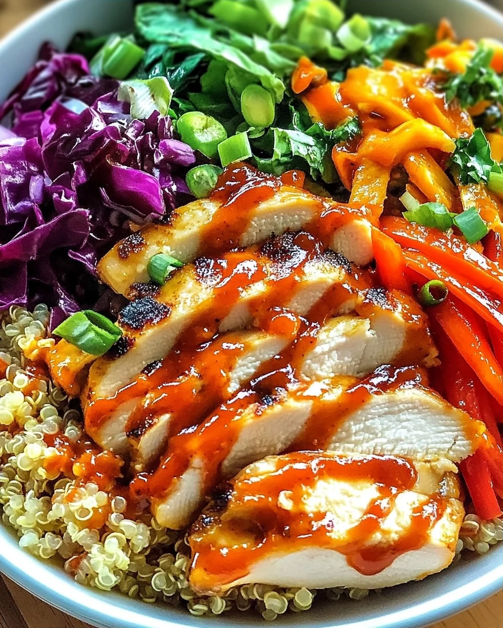 Thai Süß-Chili-Hühnchen Buddha-Schalen leicht gemacht
