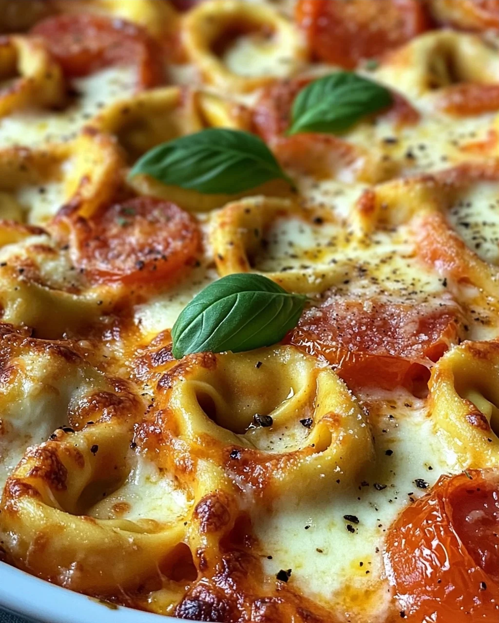 Tortelliniauflauf Tomate Mozzarella
