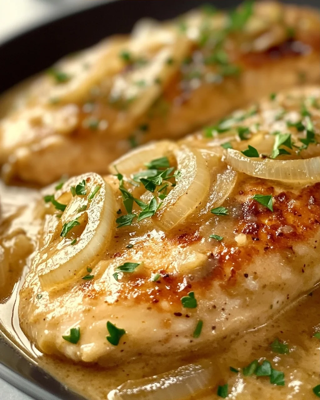 Zwiebel Sahne Hähnchen Rezept – Cremig & einfach lecker!